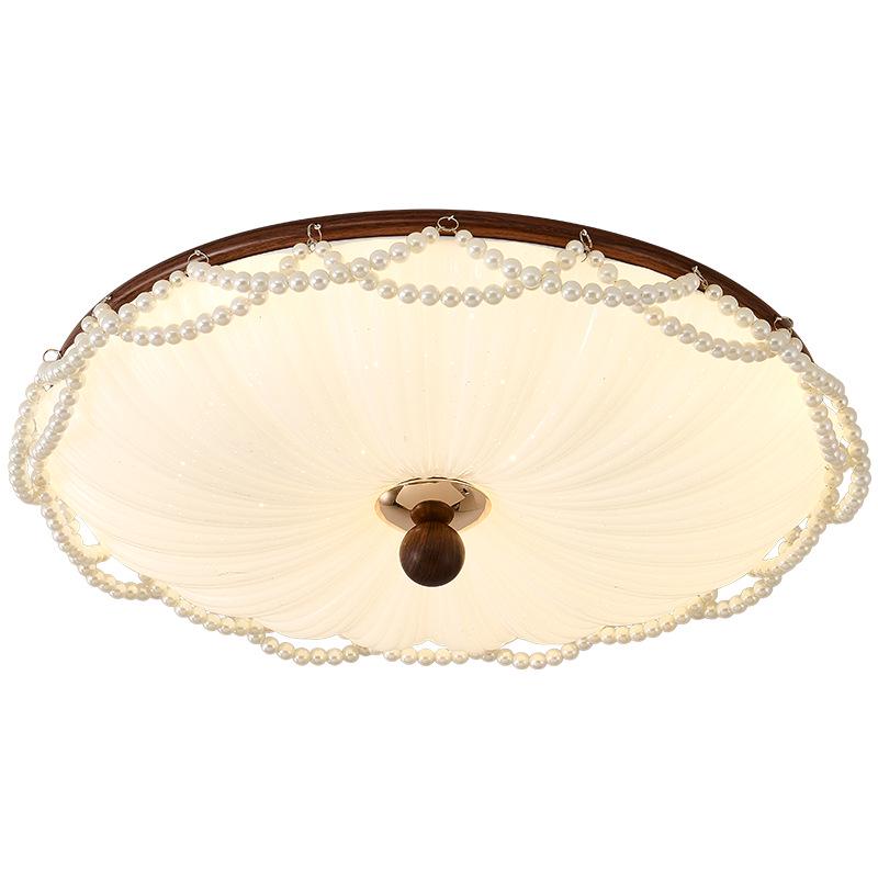 Французский потолочный светильник «Жемчужина» середины века для спальни, столовой или кабинета