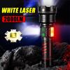 Strong Light Side Lights Rechargeable Zoom LED Laser Long-range Aluminum Alloy Outdoor Camping Lighting Waterproof Lantern