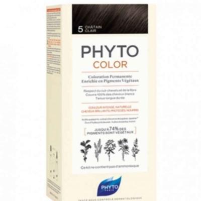 Phyto Color Стойкая (Растительный краситель) Краска для волос - 5 СВЕТЛО-КАШТАНОВЫЙ