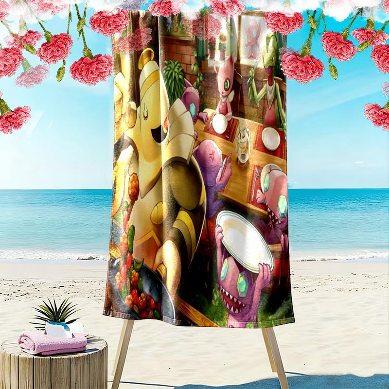 Whimsical Creature Collection beach towel Outdoor camping beach quickdrying swim towel seaside swim beach Comfort beach towel