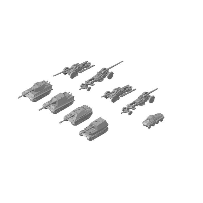 Pit Road 1/700 Серия MI Набор немецких военных транспортных средств Второй мировой войны 3 Пластиковая модель MI11 (Военная техника) Предварительно окрашенный, масштаб 1/700