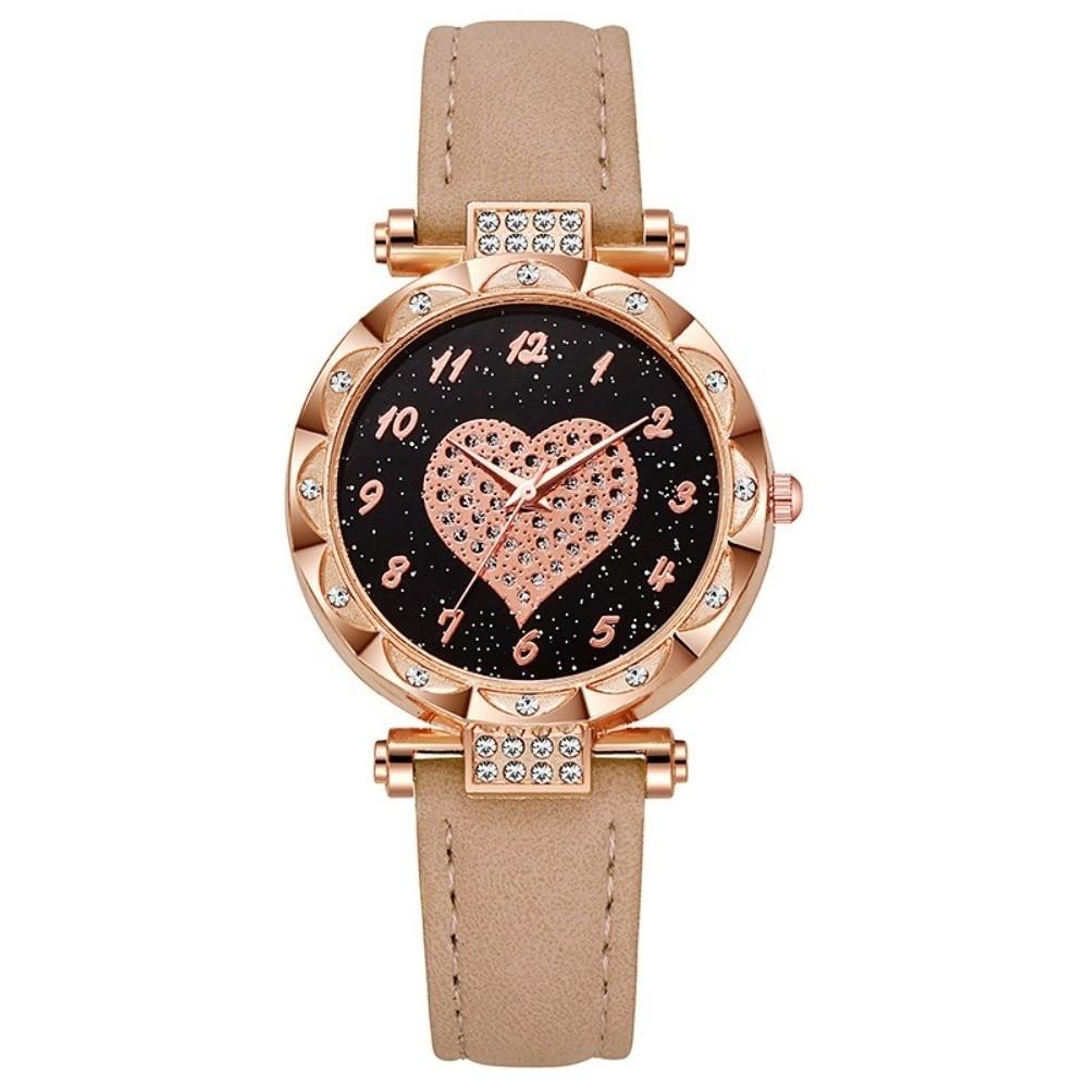 Casual Electronic Watch Leather Strap Wrist Watches Fashion Quartz Wristwatches Women