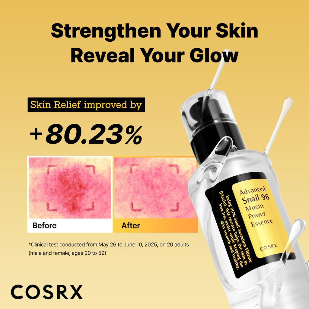 COSRX Snail Essence Snail Snail 96 Mucin Snail Moisturizing and Nourishing for Sensitive and Dry Snail Mucus Snail Serum Advanced Snail 96 Mucin Power