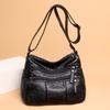 New Women's Bag Soft Leather Texture Messenger Bag Large Capacity Casual Shoulder Bag Simple Large Capacity Small Square Bag