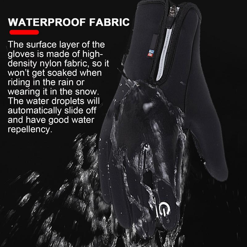 Winter heated Cycling Gloves Thermal Waterproof Outdoor Sport Running Bicycle Ski Gloves For Camping Hiking Motorcycle Gloves