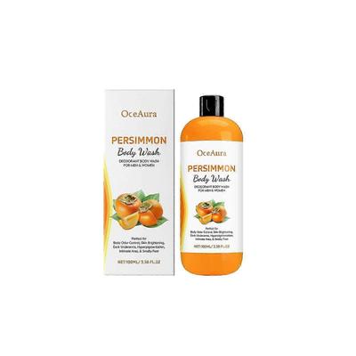 Persimmon Body Wash for Body Odor Control  Purifying Deodorizing Soap for Eliminating Odor  Underarms, Intimate Inner Thigh, Bikini Area, Smelly Feet