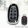 Чехол для брелока автоключа с 3 4 5 кнопками Чехол-брелок для Hyundai I30 Ix35 Kona Encino Solaris Azera Grandeur Ig Accent Santa Fe Palisade
