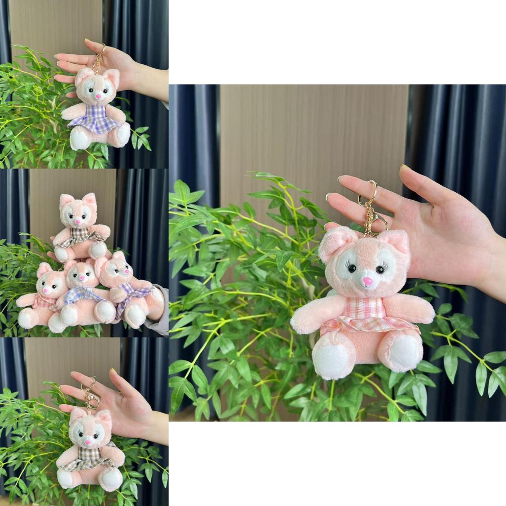 Adorable Plush Fox Keychain Pendant Soft Stuffed Animal Toy For Kids And Adults