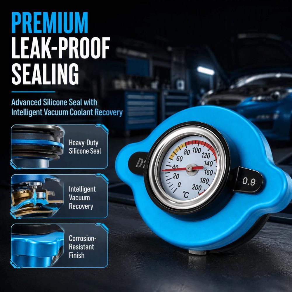 0.9 Bar Thermostatic Radiator Cap Leakproof Design Water Tank Cover Radiator Cap Cover For Truck