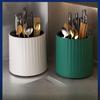 Rotating Knife Holder Kitchen Organizer Multifunctional Storage Rack for Utensils Chopsticks and Cutlery Stand