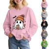 Children's Fashion Loose-fitting Casual Halloween Long-sleeved Printed Round Neck Sweatshirt