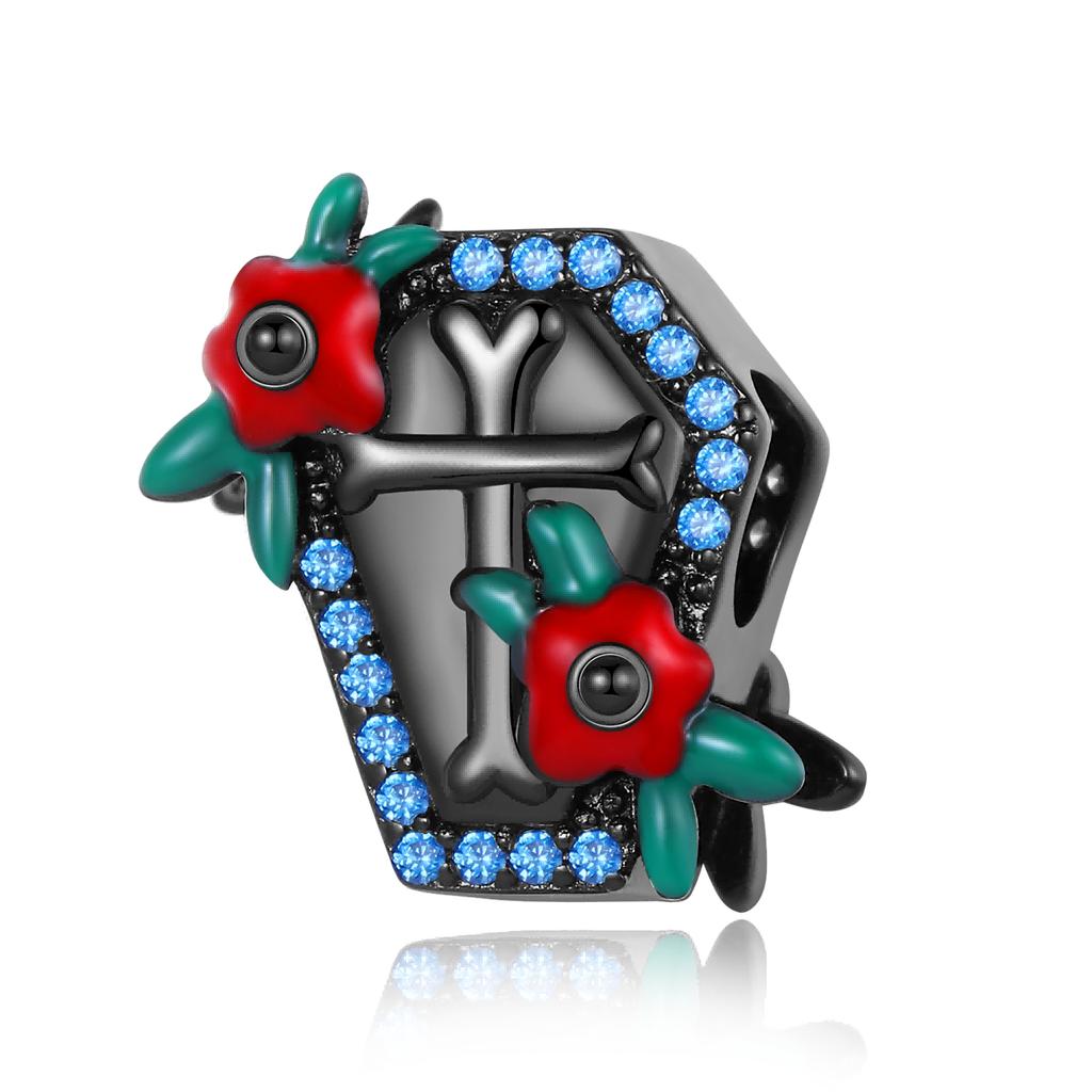 Copper Cute Ghost Beads & Cat Pumpkin Head Dangle Charm Fits Bracelet Halloween Pendant Accessories Gifts