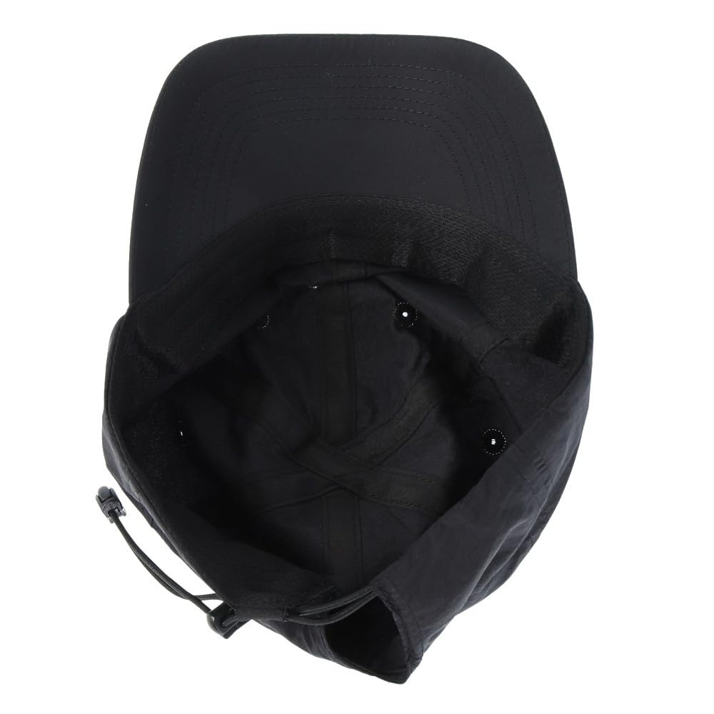 Кепка БАНДЖИ С ЛОГОТИПОМ, НЕЙЛОНОВАЯ, свободный размер [Keen] ЧЕРНЫЙ/ЧЕРНЫЙ