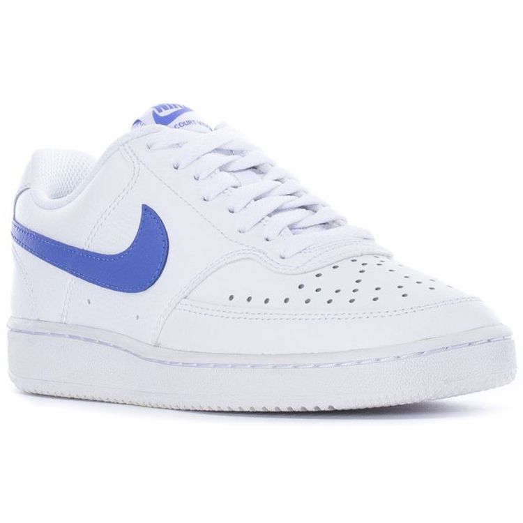 Nike Court Vision Low Синтетическая кожа Нескользящие Амортизация Прочные Низкие Кроссовки для скейтбординга Женские кроссовки Белый Синий CD5434-108