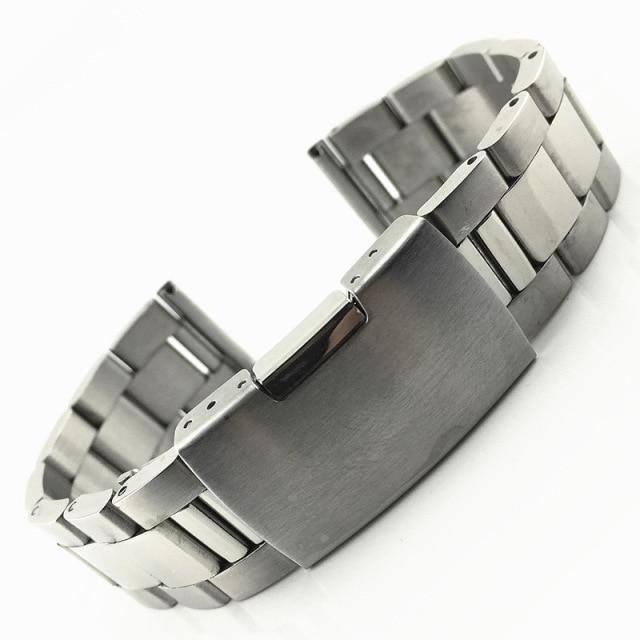 Watchband Stainless Bracelet Steel Metal 18mm 20mm 22mm 24mm 26mm 28mm 30mm Watch Band Wrist Strap Black Silver Gold Accessories