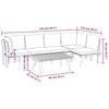 5 Piece Garden Lounge Set with Cushions Solid Acacia Wood