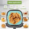 Flexible Foldable Fryer Baking Tray Reusable Air Fryer Silicone Mat  Kitchen Accessories
