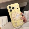 Милый Кот Сердечко Подставка Чехол для Телефона для iPhone 16, iPhone 17 и iPhone 17 Pro Max
