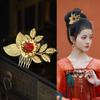 Tassels Chinese Style Hairpin Gold Women Hair Stick Vintage Hanfu Hair Comb  Ladies