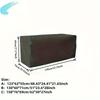 One Piece Outdoor Deck Box Cover - Black Premium Oxford Fabric - Compatible with most other deck boxes (cover only)