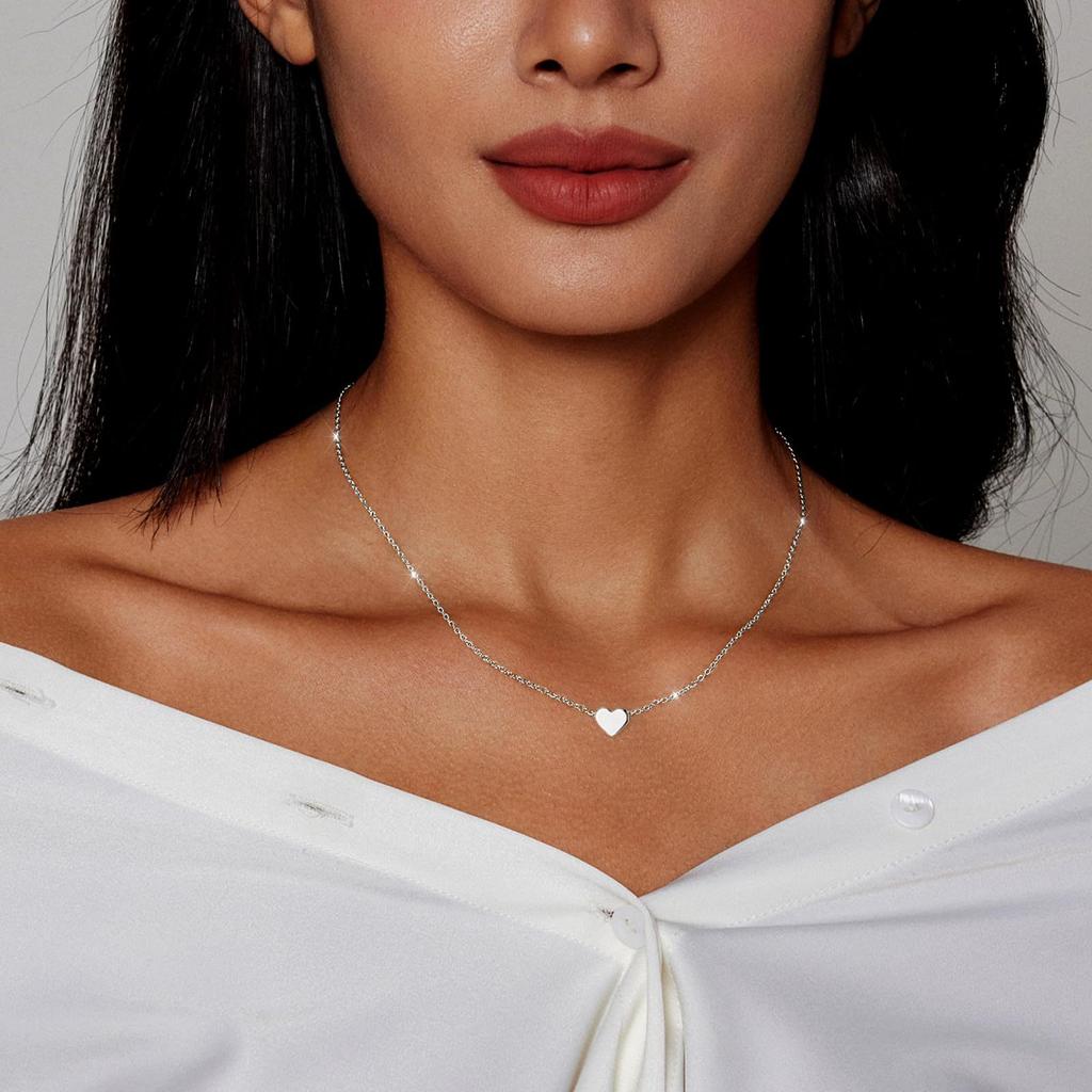 LUXUKISSKIDS сердце звезда луна кулон ожерелья крошечные подвески колье из нержавеющей стали для женщин/девочек свитер Y2K ювелирные изделия в стиле бохо ожерелья