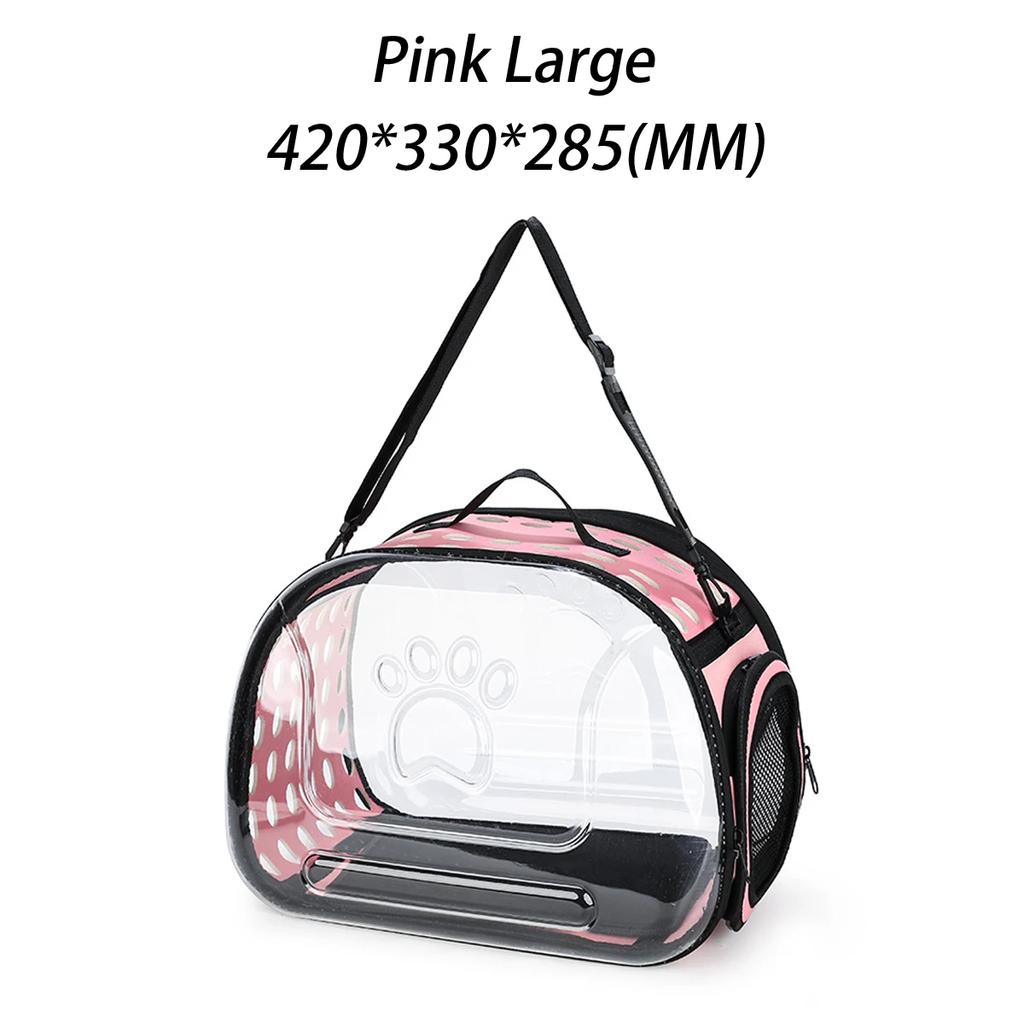 Сумка на плечо для домашних животных, переноска для кошек, дышащая сумка для путешествий на открытом воздухе, капсульная прозрачная портативная сумка для щенков и котят, сумка на плечо