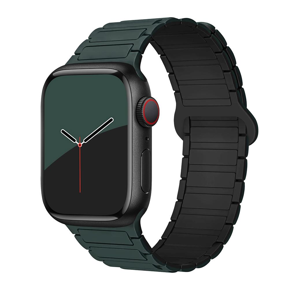 bands for Apple Watch strap 40mm 46mm 45mm 44mm 41mm 49mm Magnetic Silicone correas Bracelet iWatch Series 11 10 9 8 Se ultra2 3