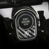 Black Carbon Fiber Car Engine Start Stop A Button Cover For Benz A B  +