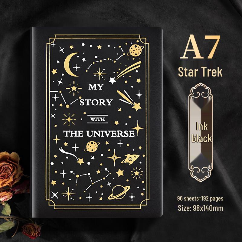 Портативный мини-блокнот формата А7 — утолщенный, изысканный, минималистичный, удобный блокнот карманного размера для студентов колледжа.