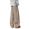 51 Hip-Hop Oversized Trendy Brand Solid Color Loose Fleece-Lined Casual Long Pants Men's American Style Lazy Versatile Straight-Leg Pants
