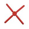 1pcs Kitchen Utility Foldable Cross Silicone Trivets Expandable Holder Collapsible and Non-Slip for Cooking Pots and Pans Table Mat