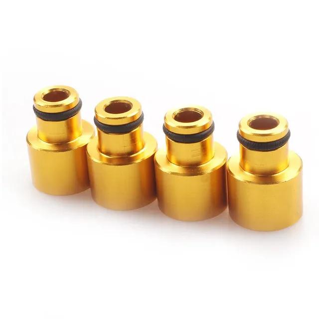 4pcs Racing Fuel Injector Top Hats Adapters for Honda Civic and Acura RDX Injectors to B16 B18 D16Z D16Y Engines FP-1047 Fuel Injectors 6