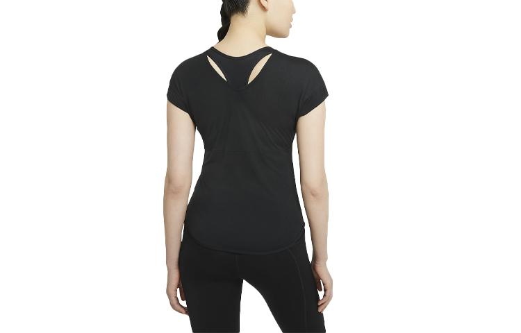 Nike Drop Shoulder Sleeve T Shirt Women's Black CZ9611-010