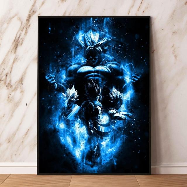 Аниме постер Dragon Ball Torso Wukong Модульная картина детская экшн-кукла Наклейка на стену украшение для гостиной