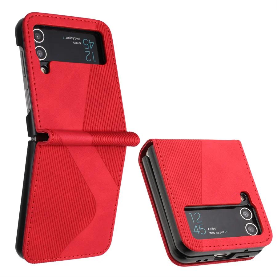Роскошный чехол для Samsung Z Flip 4 5 6 Flip3 5G Кожаная бронированная задняя крышка для Samsung Galaxy Z Flip 7 FE Чехол Z Flip 3 5 6 7 Funda