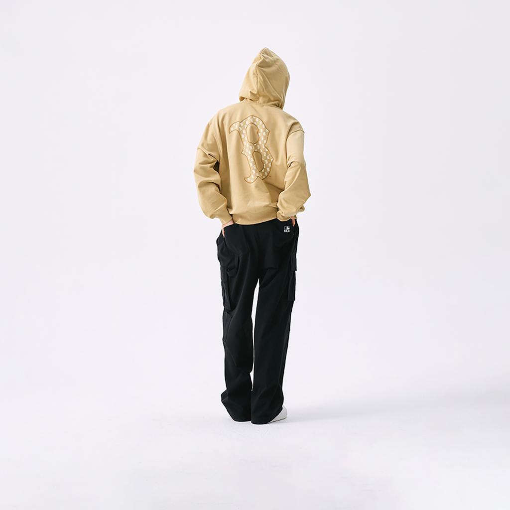 New MLB Boston Red Sox Sweatshirt Unisex Light Beige 3AHDM0251-43BGL