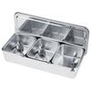 With Lids Stainless Steel Seasoning Box Stainless Steel Condiment Container Box  For Restaurant