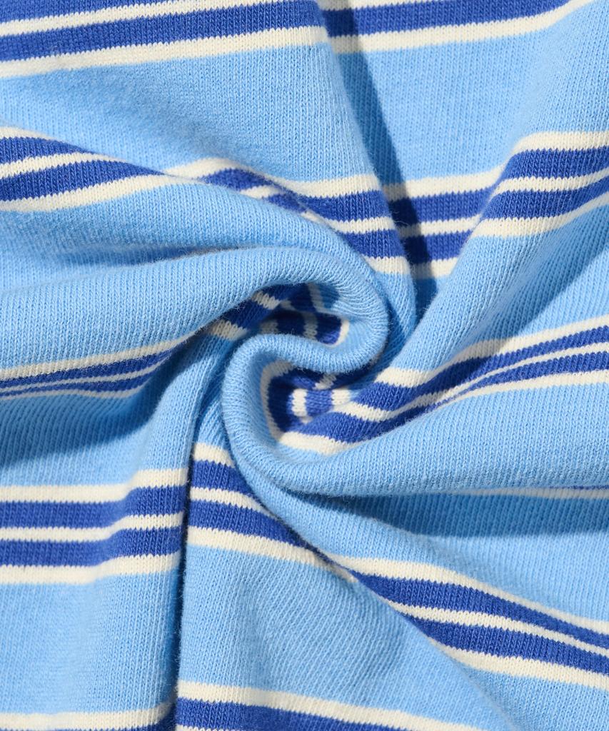 TAILOR STUDIO Классическая полосатая футболка с коротким рукавом (синий)