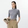 JNBY Women's Short Sleeve Wool Blend Knit Top