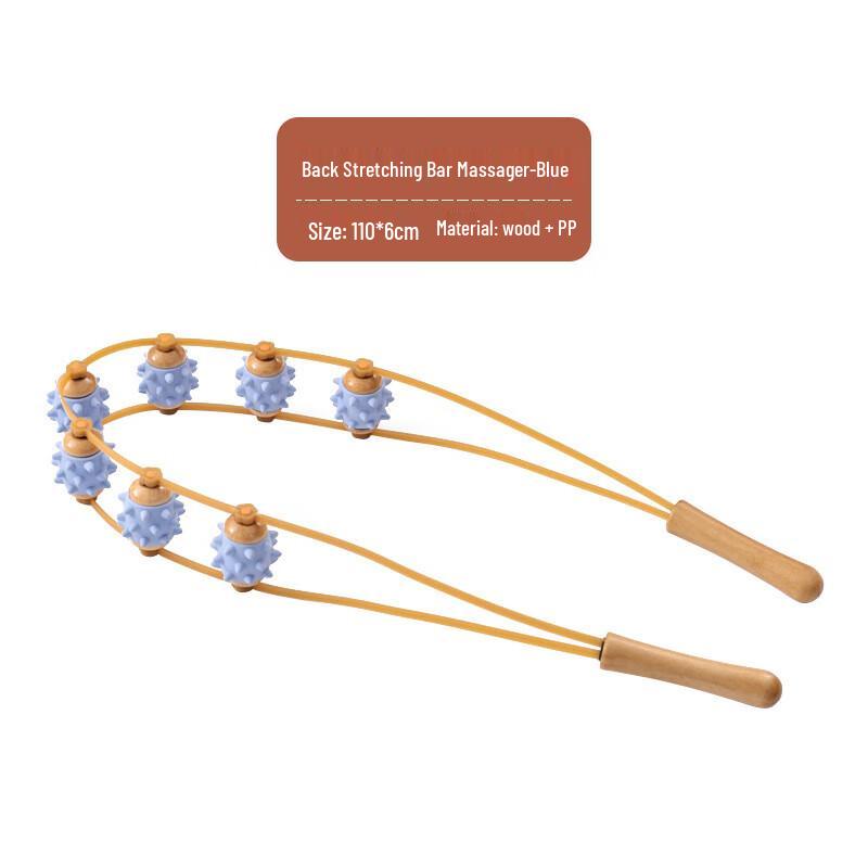 Ручной роликовый массажер для спины и плеч