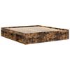 Bed Frame Smoked Oak 180x200 cm