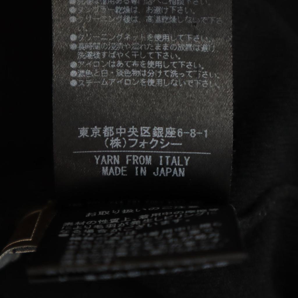 FOXEY Made In Japan Long Sleeve Knit 40 Black Women Used