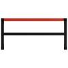 vidaXL Werkbankgestell Metall 120x57x79 cm Schwarz und Rot