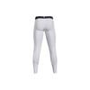 Under Armour HeatGear Compression Solid Fitted Workout Pants Men Bottoms White 1361586-100