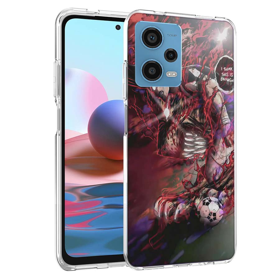 Чехол для телефона Аниме Blue Lock Для Redmi Note 13 12 14 15 Pro Plus 13R 11 11T 11E 11S 10 Pro 10S 9 9S Прозрачный ТПУ Чехол Capa