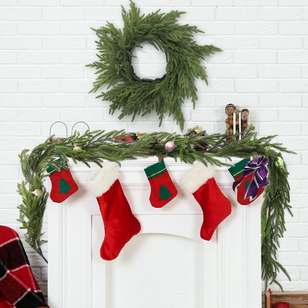 Artificial Christmas Garland Pine Needles Vine Garland Greenery Plant for Diy Garland Wreath Garden Home Decor