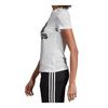 Adidas Logo Print Sports T-Shirt Women Tops White DZ0013