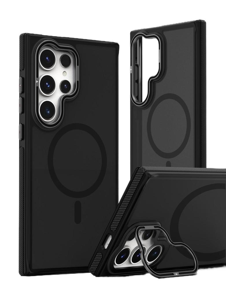 Совместимый с Samsung S26 Ultra Xuncai Skin Sensation Магнитная подставка Чехол для телефона, S25 Ultra Ударопрочный S24U Защитный чехол