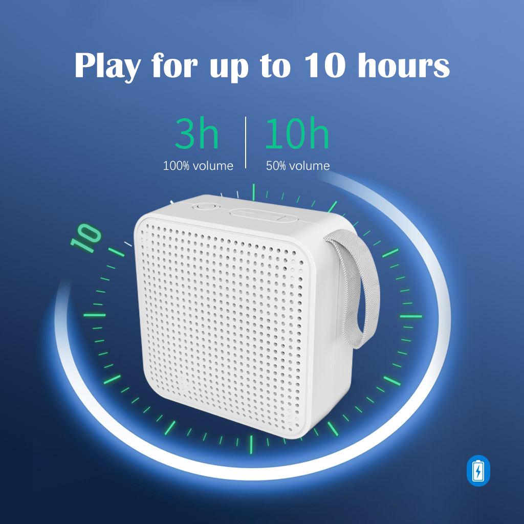 Мини Беспроводной Bluetooth Динамик с FM-радио, Слотом для TF-карты и Двойным Сопряжением TWS, Портативный для Путешествий на Открытом Воздухе