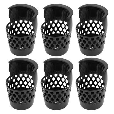 6 шт., карманы для хранения бильярдных шаров, пластиковые корзины для бильярдного стола, сетчатая сумка, аксессуар M